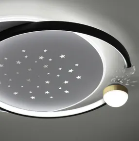 Стельова LED-люстра Starfall A3021-500C BK+WH 120W