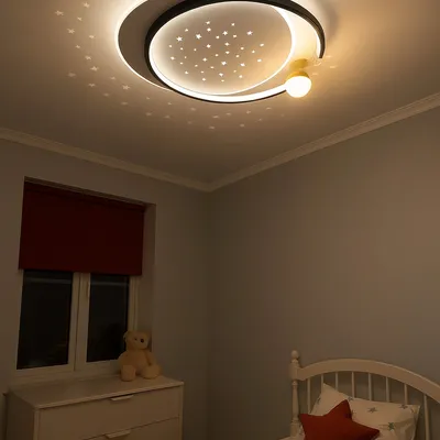 Стельова LED-люстра Starfall A3021-500C BK+WH 120W