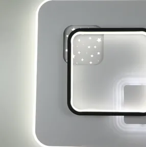 Стельова LED-люстра Starfall A3055-500S BK+WH 140W