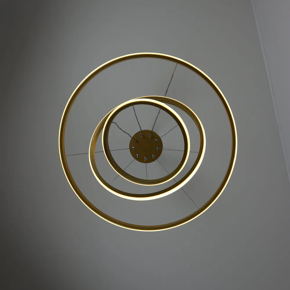 Люстра підвісна Modern Ring's 3213-60-40-20C GD A 96W  - фото 8