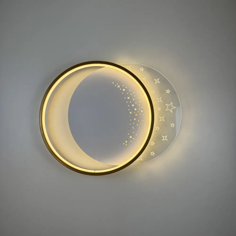 Стельова LED-люстра Starfall A12-6/2-500C WH+GD 130W  - фото 11