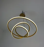 Люстра підвісна Modern Ring's 3213-60-40-20C GD A 96W  - фото 9