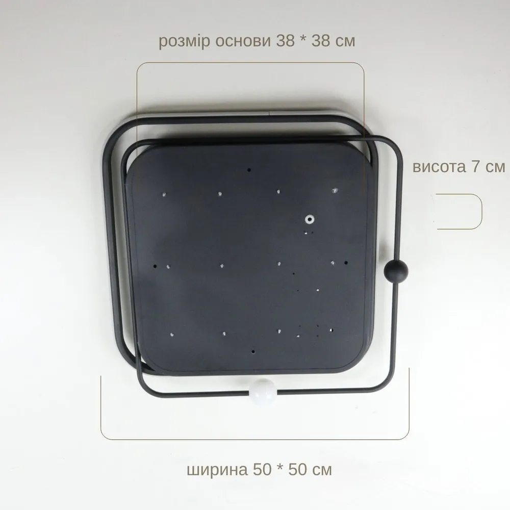 Стельовий світлодіодний світильник Simple Forms 8828-500S BK 140W  - фото 9
