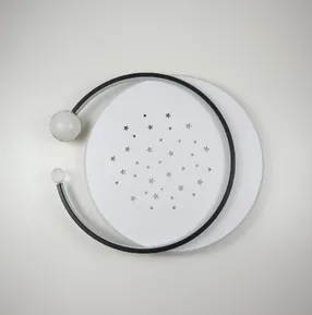 Стельова LED-люстра Starfall A3021-500C BK+WH 120W
