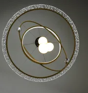 Підсвісна світлодіодна люстра на три кільця Cosmo-Rings D158-800 GD 172W  - фото 7