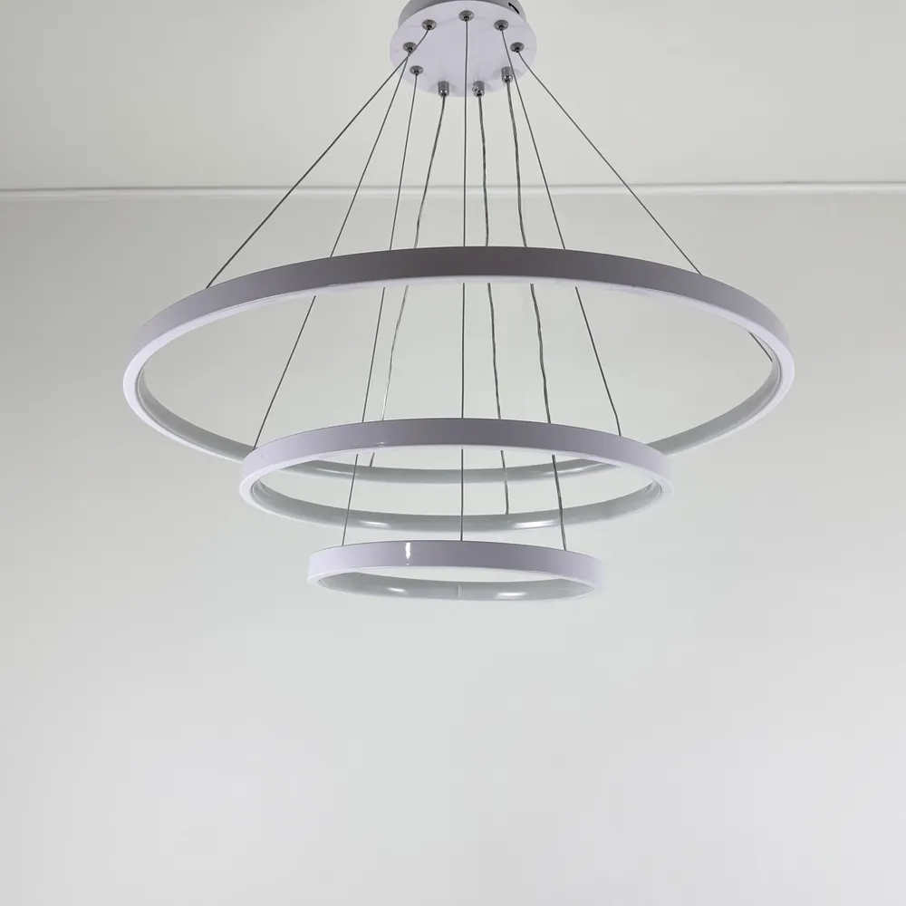 Люстра підвісна Modern Ring's 3213-60+40+20C WH B 96W  - фото 11