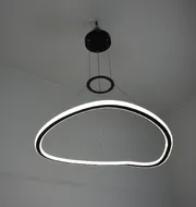 Підвісна LED-люстра Contour D166-600 BK 110W  - фото 10