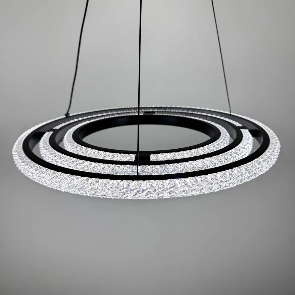 Підвісна світлодіодна люстра Horizon D8702-400-3 BK 94W  - фото 10