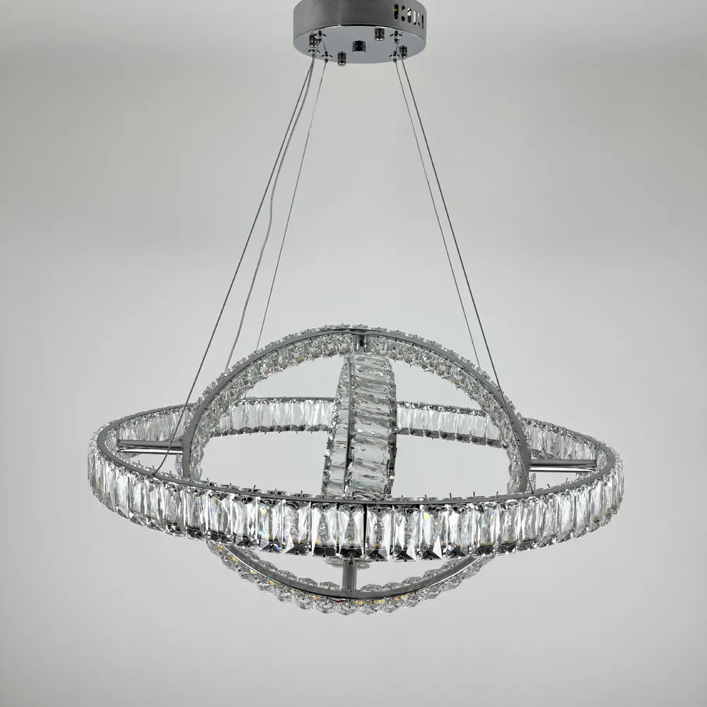 Підвісна кришталева люстра Earl Bright D8897-1000-3 CH 240W  - фото 14