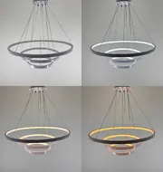Люстра підвісна Modern Ring's 3213-60+40+20C WH B 96W  - фото 3