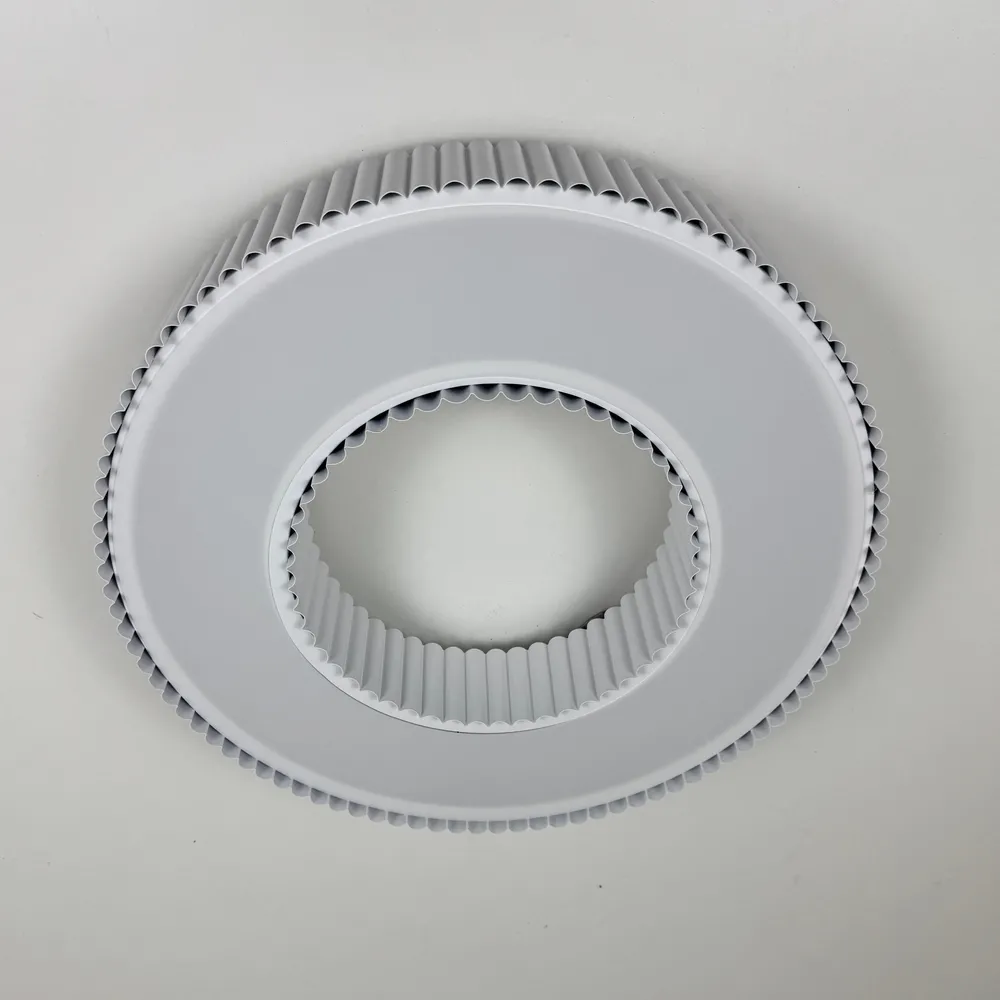 Стельовий світлодіодний світильник Corruga 9017-500 WH 120W  - фото 6