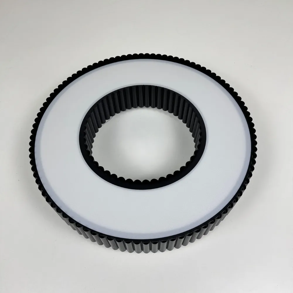 Стельовий світлодіодний світильник Corruga 9017-500 BK 120W  - фото 11