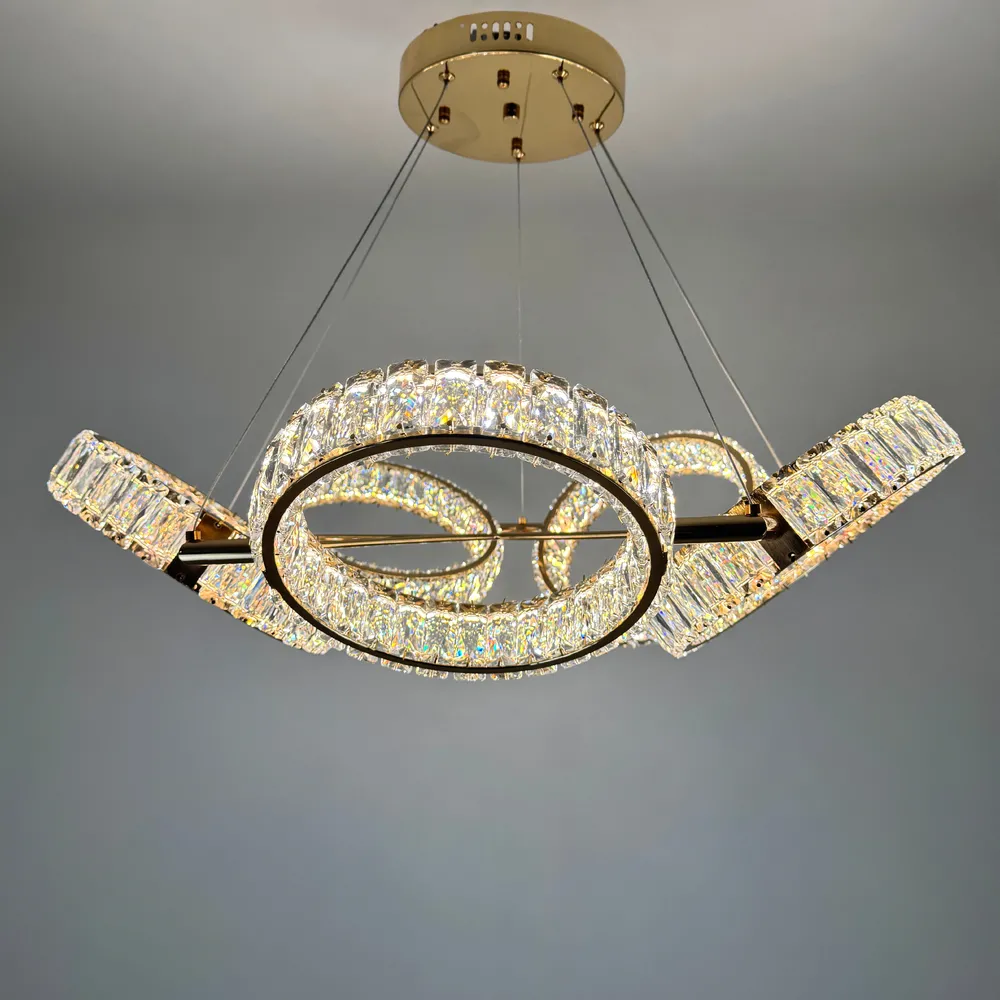 Підвісна кришталева люстра Earl Bright D8888-700-5 FGD 250W 