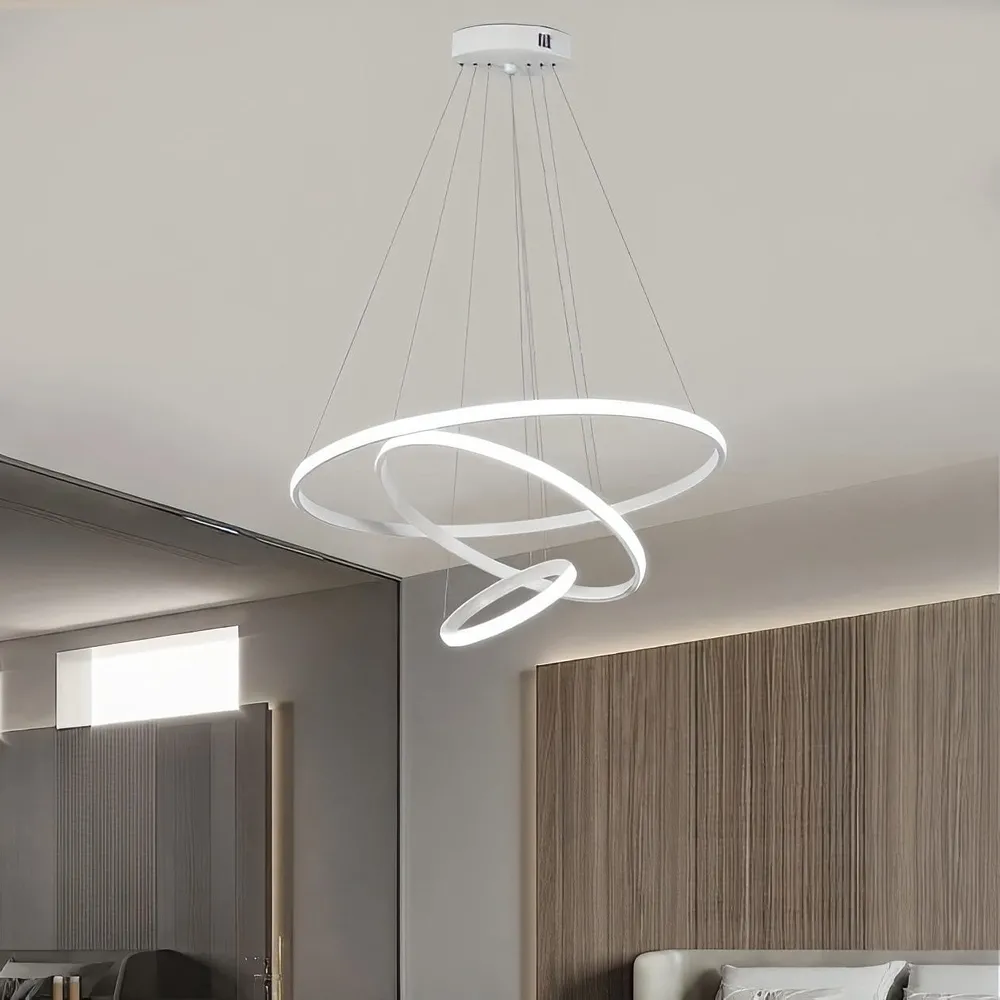 Люстра підвісна Modern Ring's 3213-60-40-20C WH A 96W  - фото 3