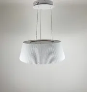 Підвісна люстра з декоративним абажуром Corruga BESMA 9065-450 WH 100W  - фото 9