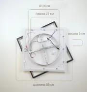 Стельова LED-люстра Simple Forms A3301-1-500 BK+WH 140W  - фото 4