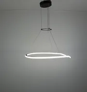 Підвісна LED-люстра Contour D166-600 BK 110W  - фото 3