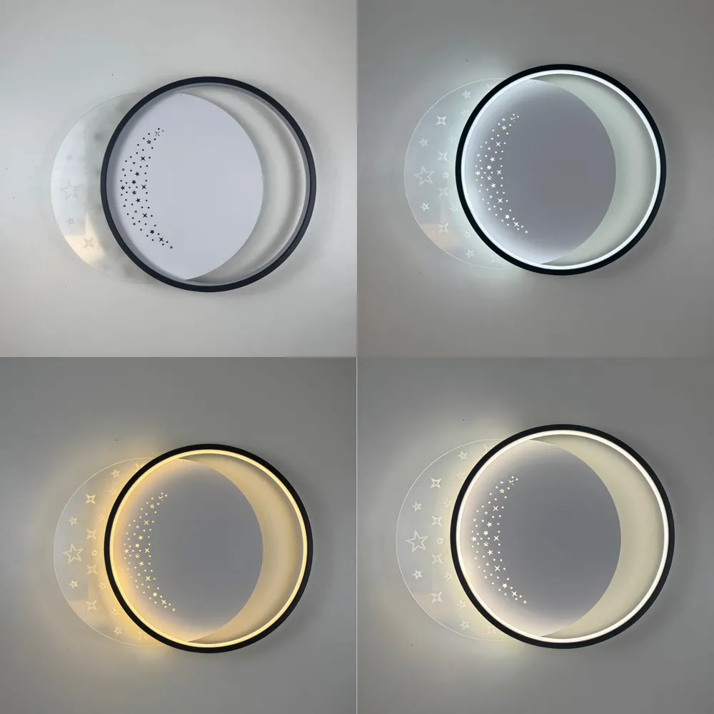 Стельова LED-люстра Starfall A12-6/2-500C BK+WH 130W  - фото 3