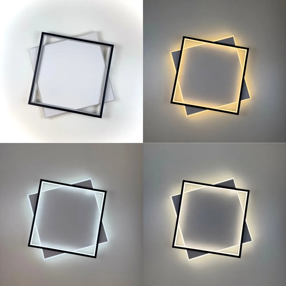 Стельова LED-люстра Simple Forms A3301-1-500 BK+WH 140W  - фото 5