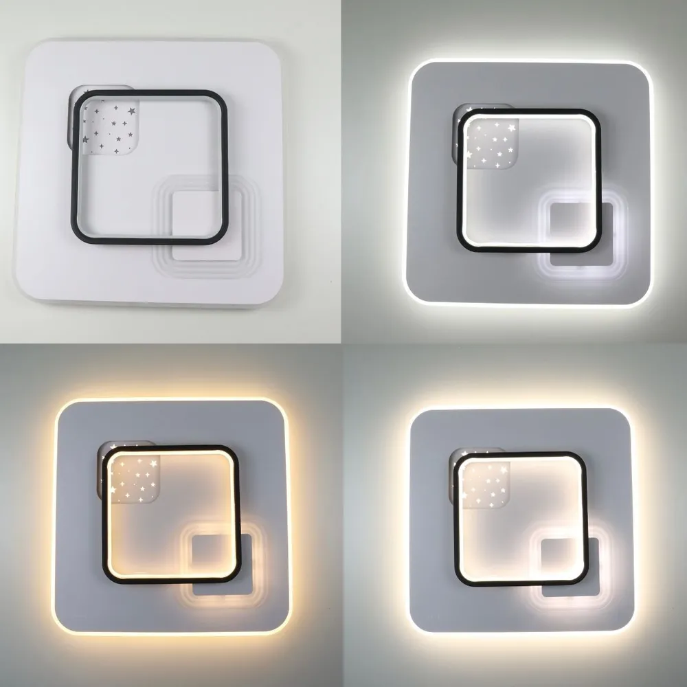 Стельова LED-люстра Starfall A3055-500S BK+WH 140W  - фото 10