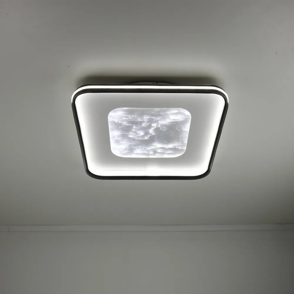Потолочный светодиодный светильник Marble A3091-500S BK+WH 120W  - фото 3