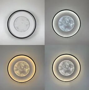 Стельовий світлодіодний світильник Marble A3091-500C BK+WH 140W