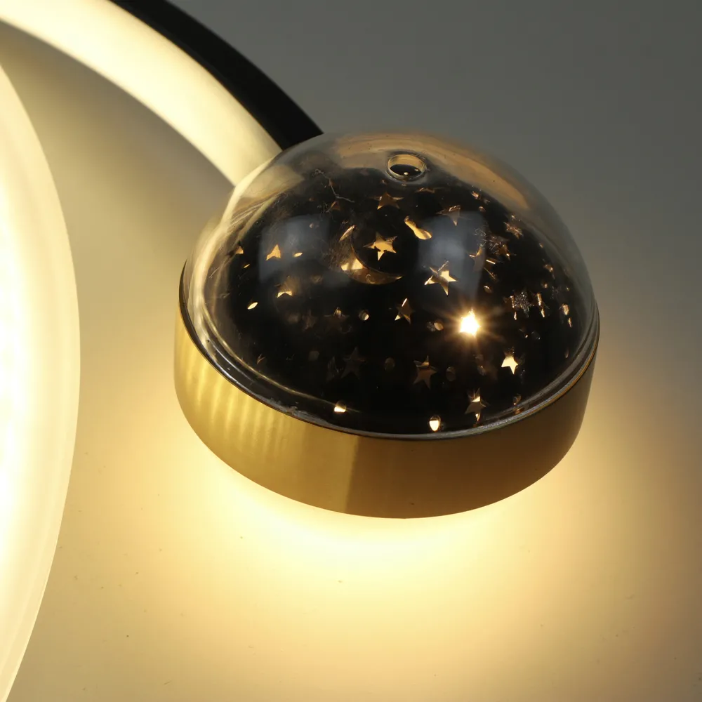 Стельова LED-люстра Starfall A3021-500C BK+WH 120W  - фото 3