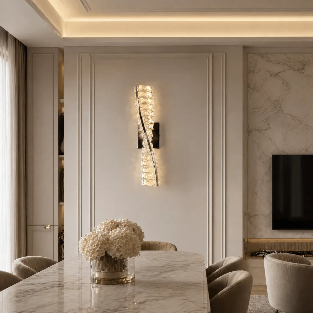 Crystal Wall Light Viscount D8869-B-40CM CH 