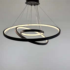 Люстра підвісна Modern Ring's 3213-60-40-20C BK B 110W