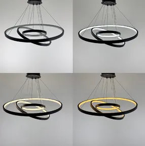 Люстра підвісна Modern Ring's 3213-60-40-20C BK B 110W