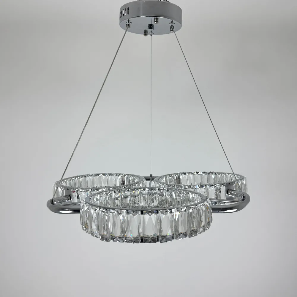 Підвісна кришталева люстра Earl Bright D8888-600-3 CH 150W  - фото 14