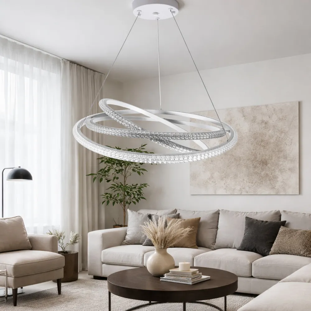 Підвісна світлодіодна люстра Horizon D8703-600-3 WH 