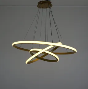 Люстра підвісна Modern Ring's 3213-60-40-20C GD A 96W