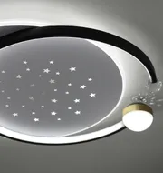 Стельова LED-люстра Starfall A3021-500C BK+WH 120W  - фото 10