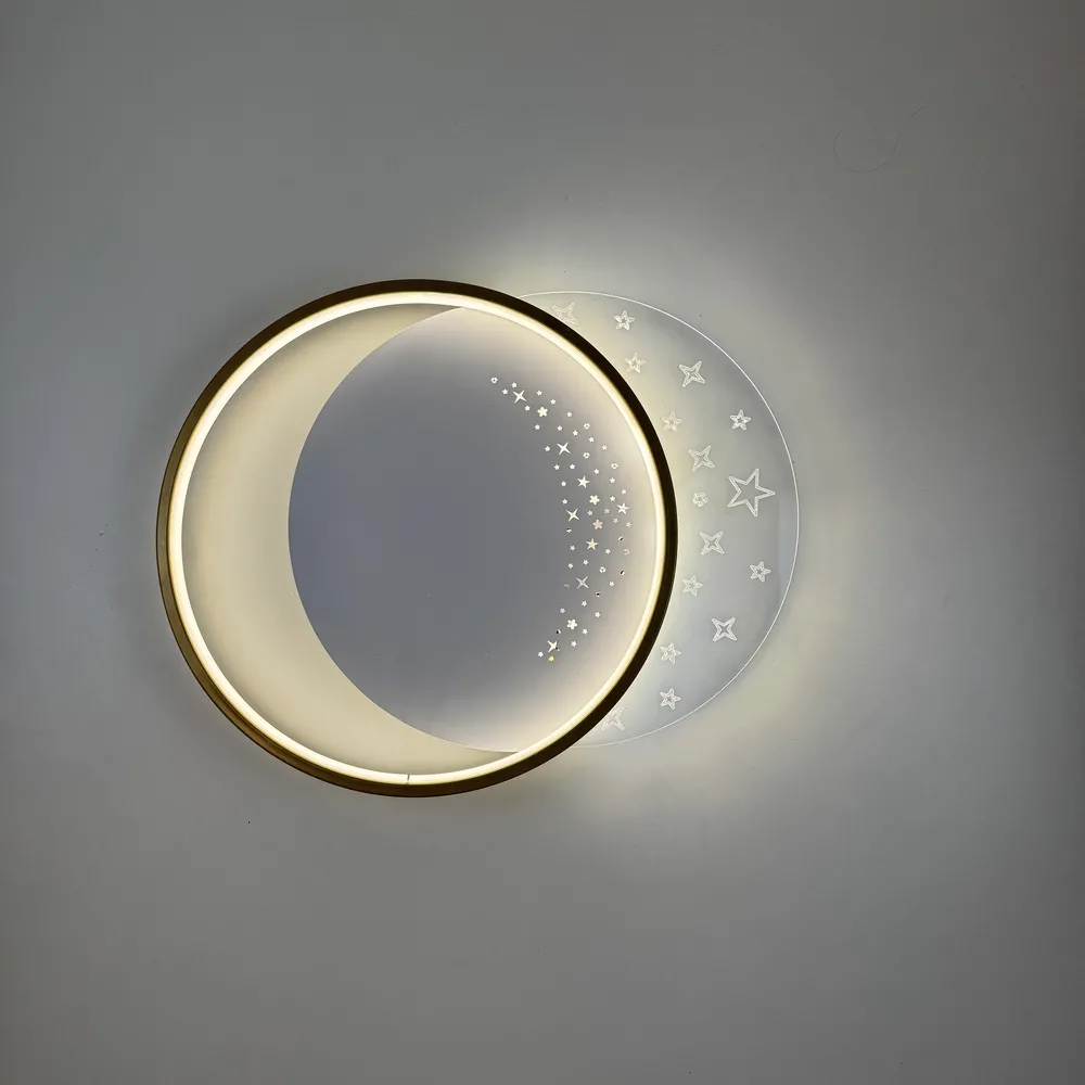 Стельова LED-люстра Starfall A12-6/2-500C WH+GD 130W  - фото 12