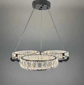 Підвісна кришталева люстра Earl Bright D8888-600-3 CH 150W