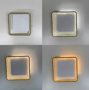 Стельова LED-люстра Starfall A12-6-500S WH+GD 140W
