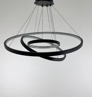Люстра підвісна Modern Ring's 3213-60-40-20C BK B 110W  - фото 6
