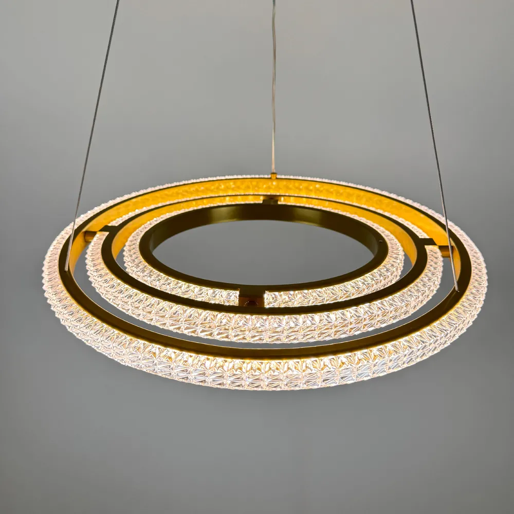 Підвісна світлодіодна люстра Horizon D8702-400-3 GD  - фото 10