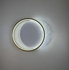 Стельова LED-люстра Starfall A12-6/2-500C WH+GD 130W