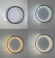 Стельова LED-люстра Starfall A12-6/2-500C BK+WH 130W  - фото 3
