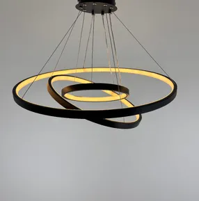 Люстра підвісна Modern Ring's 3213-60-40-20C BK B 110W