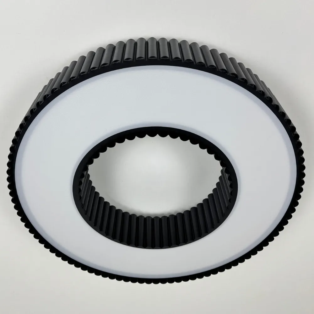 Стельовий світлодіодний світильник Corruga 9017-500 BK 120W  - фото 4