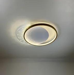 Стельова LED-люстра Starfall A12-6/2-500C WH+GD 130W