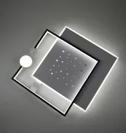 Стельова LED-люстра Starfall A3021-500S BK+WH 120W  - фото 13