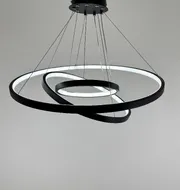 Люстра підвісна Modern Ring's 3213-60-40-20C BK B 110W  - фото 7