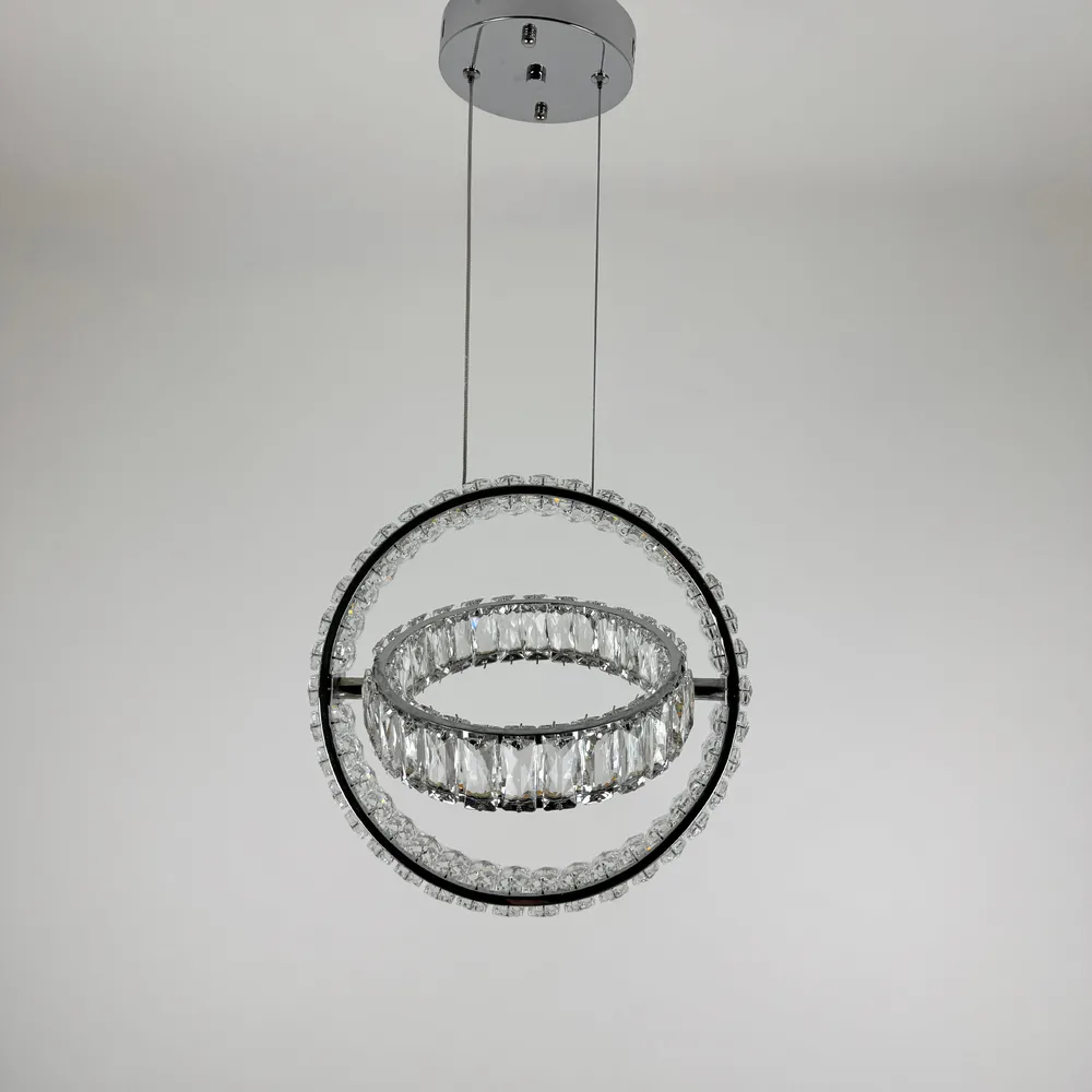 Pendant Crystal Chandelier Earl Bright D8886/300-2A CH 106W  - фото 5