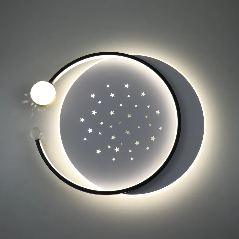 Стельова LED-люстра Starfall A3021-500C BK+WH 120W  - фото 9