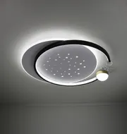 Стельова LED-люстра Starfall A3021-500C BK+WH 120W  - фото 11