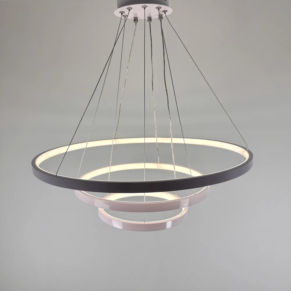 Люстра підвісна Modern Ring's 3213-60+40+20C WH B 96W  - фото 7